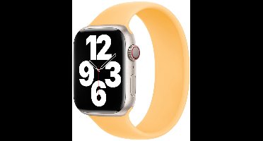 Apple Siliconen solobandje voor de Apple Watch | 44/45/46/49 mm - Maat 8 - Sunglow