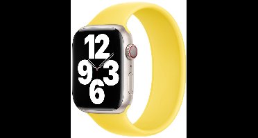 Apple Siliconen solobandje voor de Apple Watch | 44/45/46/49 mm - Maat 4 - Canary Yellow