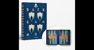 Printworks Classic - Art Of Backgammon Mirror - Donkerblauw/Koper