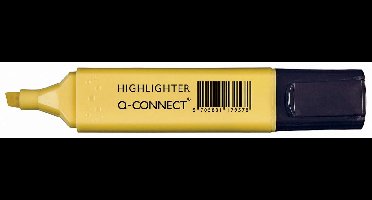 Q-CONNECT markeerstift pastel, geel 10 stuks