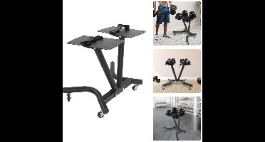 Zolara Dumbell rek - Gewichten rek - Halterstandaard - Gewichten rek - Dumbbel rack - Zwart - Dumbbells - Opbergrek