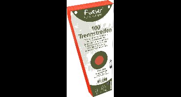 Exacompta 6x FOREVER® Pak van 100 trapezium tabstroken met perforatie 180g - 105x240mm - Oranje - 13565E