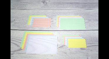 Exacompta 10x Pak 100 steekkaarten in folie - bristol gelijnd niet geperforeerd - 148x210mm - Hemelsblauw - 10818SE
