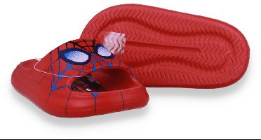 Spiderman Jongens Badslipper | Rood | Maat: 26