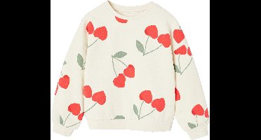 Vertbaudet Decoratieve meisjessweater met hartjes of stippen
