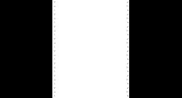 Exacompta 2000 listingbladen 240x12 microperforaties 4 zijden afscheurbare Caroll banden Papier 80g - Wit - 62531E