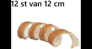 trixie - hondensnack - denta fun eend - curl - 12 st - 28% eend - en kauwhuid voor kleine hondjes