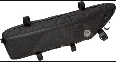 AGU Bikepacking Tube Frametas Venture Extreme - Fietstas voor Frame - Zwart - Reflecterend - 4L - Waterafstotend - Eenvoudige Montage