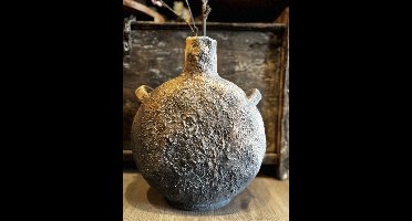 Kruik - Met oor - Handvaten - Bloempot - Landelijk - M - L30 B14 H37.5