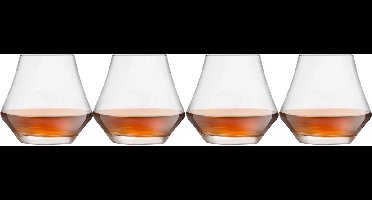 Royal Leerdam - Whiskyglazen - 4 stuks - 4-delige Whiskyglazen Set - 290 ml - Whisky Glazen - Whiskyglas - 4-delig - Transparante Whiskyglazen - Borrelglazen - Cognac Glazen - met Luxe Geschenkverpakking - Cadeau - Tumbler - Luxe Uitstraling