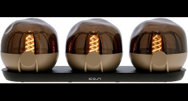 Cosi Cosisfera Sandy Beige Set van 3 - Sfeerverlichting oor binnen én buiten - 8 uur brandtijd - Zowel op te hangen als neer te zetten