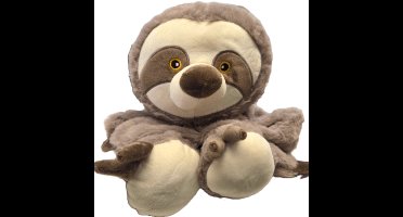 Hondenspeelgoed – Grote Lavu Luiaard Taupe L – met pieper – extra lang pluche speelgoed – 100cm