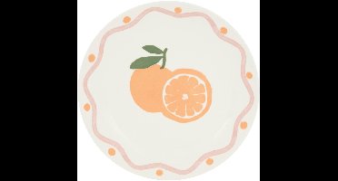 Secret de Gourmet Fruity Sinaasappel Plat bord - Ø19cm - Set van 6 stuks
