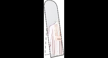 Staande Spiegel – Volledige Lengte Spiegel – Vloerspiegel – Modieuze Spiegel – Zwarte Spiegel – Slank Modern Frame – 161,5 cm Hoog
