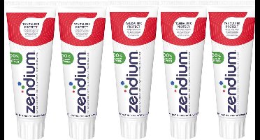 5x Zendium Tandpasta Tandvlees Protect 75 ml