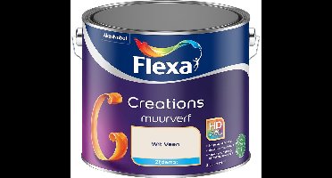 Flexa - Creations Muurverf Zijdemat - Wit Veen - Mengverf - 2.5 L