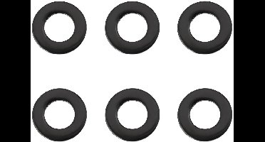 50x Ronde RVS Wasmachines M4 Zwart voor Schroeven en Bouten