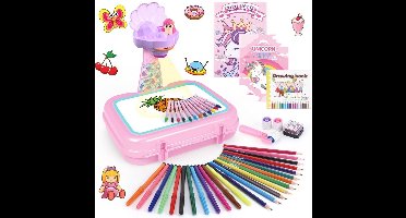 Core® Tekenprojector Kinderen - Tekenprojector - Kinder Tekenprojector - Roze - 10cm x 39cm x 33cm