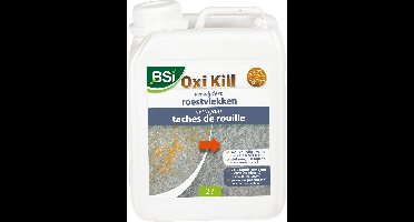 BSI - Oxi Kill - Roestverwijderaar - Anti-roestmiddel voor vlekken op metaal, tegels, terrassen en paden - 2 L