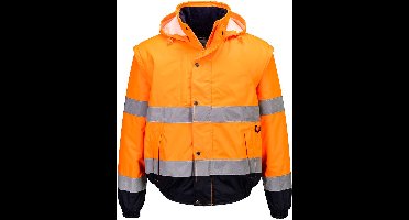 Portwest HI-Vis 2-in-1 Bomberjack C468 - Oranje - L