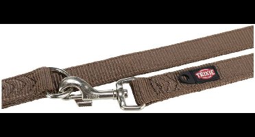 Trixie Hondenriem Verstelbaar Premium Tweelaags Bruin