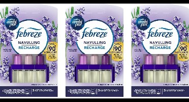 Ambi Pur Elektrische Geurverspreiders 3Volution Navulling Lavendel - Voordeelverpakking 3 stuks