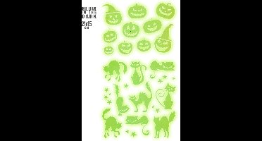 Halloween stickers glow in the dark