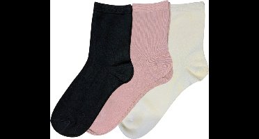 green-goose® Bamboe Dames Sokken - Maat 35-38 - 3 Paar - Zachte Kleuren - 85% Bamboe - Zacht, Admenend en Duurzaaam!