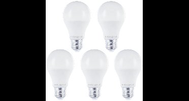 5 Pack - E27 Led Bol Lamp A60 - 7W - 806 Lm - 5000K Daglicht Wit - Non Dimmable