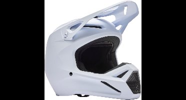 FOX V1 Youth Mat Wit Kinder Crosshelm - Maat YM - Helm