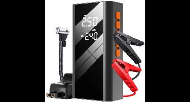 Zolara Auto jumpstarter - Starthulp voor auto - Jump starter - Jumpstart voor auto - Zwart