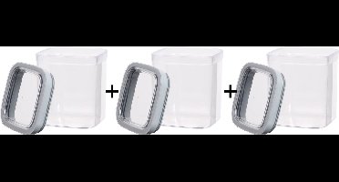 Curver - 3x Vershouddoos - 1,3L - 12 x 12 x 15 cm - Dry Food Storage