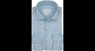 Profuomo Twill Overhemd Denim Lichtblauw - Maat 42 - Heren - Overhemden Formeel