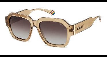 Polaroid PLD 6212/S/X BEIGE HAVANA/BROWN SHADED POLARIZED 54/17/140 Unisex Zonnebrillen