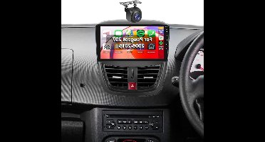 Car Radio Peugeot 207 – Multimedia Systeem – Auto Audio – Navigatie Unit – Touchscreen Radio – 9 Inch Scherm – Apple CarPlay & Android Auto – GPS Navigatie & Achteruitrijcamera