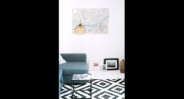 Globo - hanglamp - JAMESSA - amberkleurig - glas - Ø 25cm - E27 - 15788H