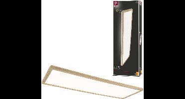 LED-paneel Atria Shine Backlight IP44 hoekig 580x200mm 22W 2300lm 3000K Houtlook