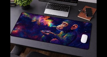 Muismat 900x400 mm – XXL Deskmat – Antislip – Ultra Smooth Oppervlak – Gestikte Randen – Kleurrijk Design – Voor Werk & Setup