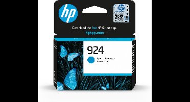 HP 924 - Inktcartridge - Cyaan