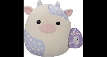 Squishmallows - Little Plush - Liesel - Cream and Lavender Floral Print Cow - 19cm Plush