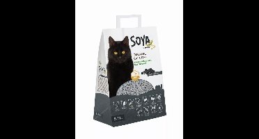 M-PETS SOYA organische kattenbakvulling 6kg 15L houtskool