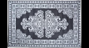 Tapijt - Tuintapijt - Perzisch - zwart/wit - 186x120cm