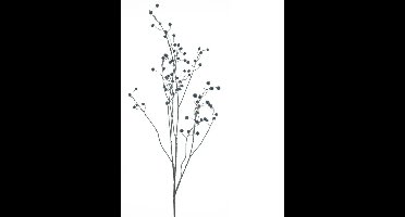 Kunsttak Rose Hip Branche Zwart - 134 cm