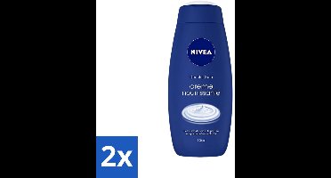 2 x Nivea - Crème Care - Crème Bad - Unieke Nivea Crème Geur - 750 ml - Douchecrème - Verzorgende Crème - Huid Verzorging - Hydratatie - Pro-vitaminen