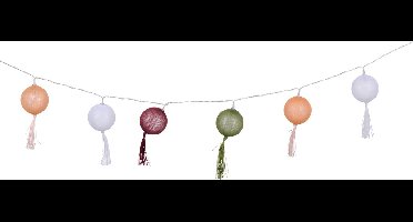 Arti Casa Lichtslinger Lampion - Lichtslinger 10 LED Warm Wit - Lichtsnoer op Batterijen 2x AA - Lichtslinger voor Binnen - Decoratieve Verlichting