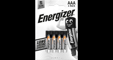 Energizer Everyday LR03 AAA Alkaline Batterijen 4 Stuks