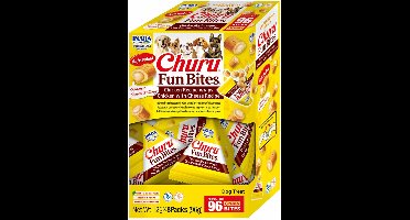 Inaba Churu Fun Bites Chicken Wraps 8x12 g - Hondensnacks - Kip&Kaas