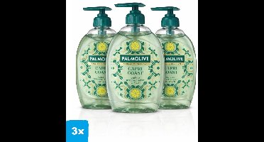 Palmolive Capri Coast Handzeep 3 x 500 ml – Neroli & Bergamot – Vloeibare Handzeep met Pomp – Voordeelverpakking