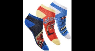 Disney Cars Sneakersokken - Maat 23-26 - Kindersokken - 3 paar - Voor kinderen - Cars uitvoering