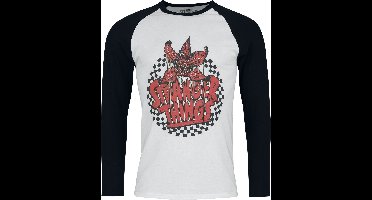 Stranger Things Checkered Circle Heren Shirt met lange mouwen - wit/zwart - S